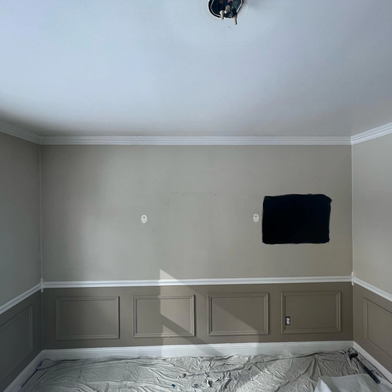 Mount Laurel dining room before repainting