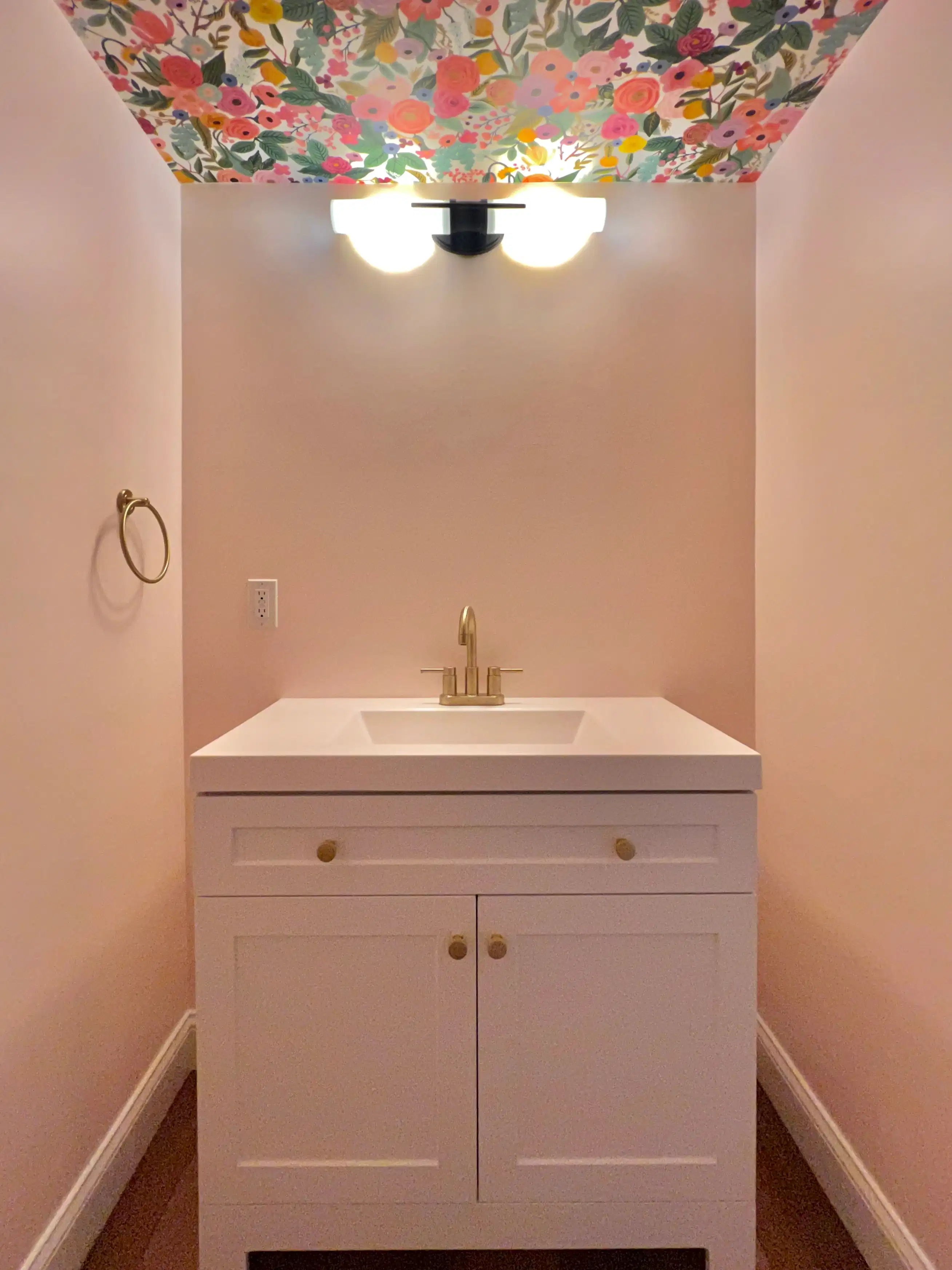 Powder Room Wallpaper & Painting in Haddonfield