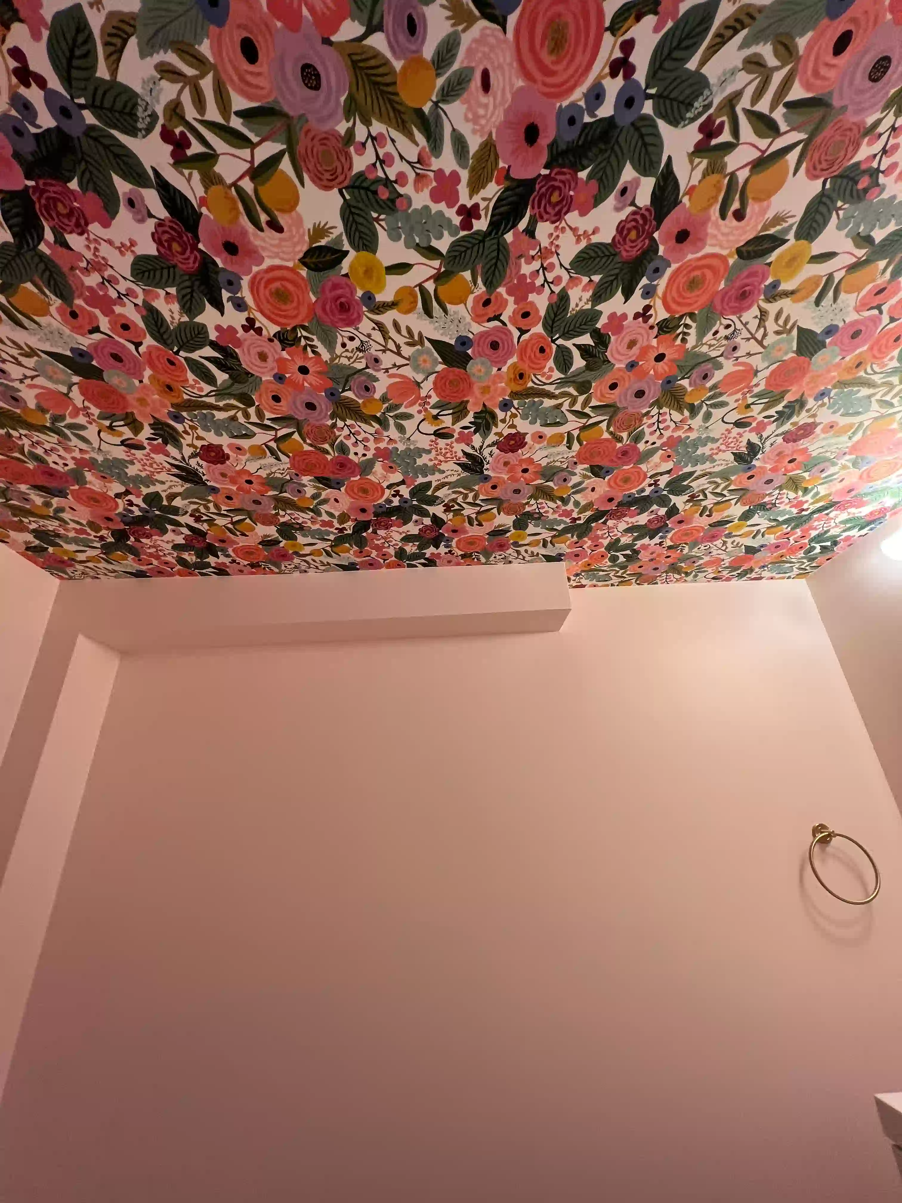 Powder Room Wallpaper & Painting — Haddonfield, NJ
