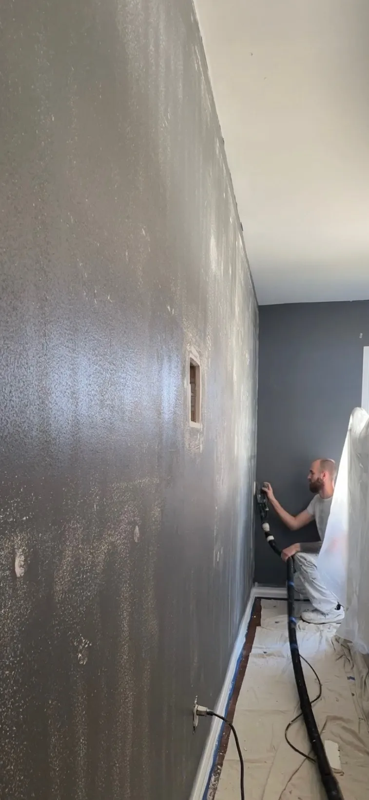 Bedroom Wall Repair and Repaint project detail